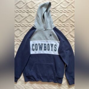 Unisex NFL Dallas Cowboys Hoodie - Blue White & Gray Sweatshirt, Youth M (8)